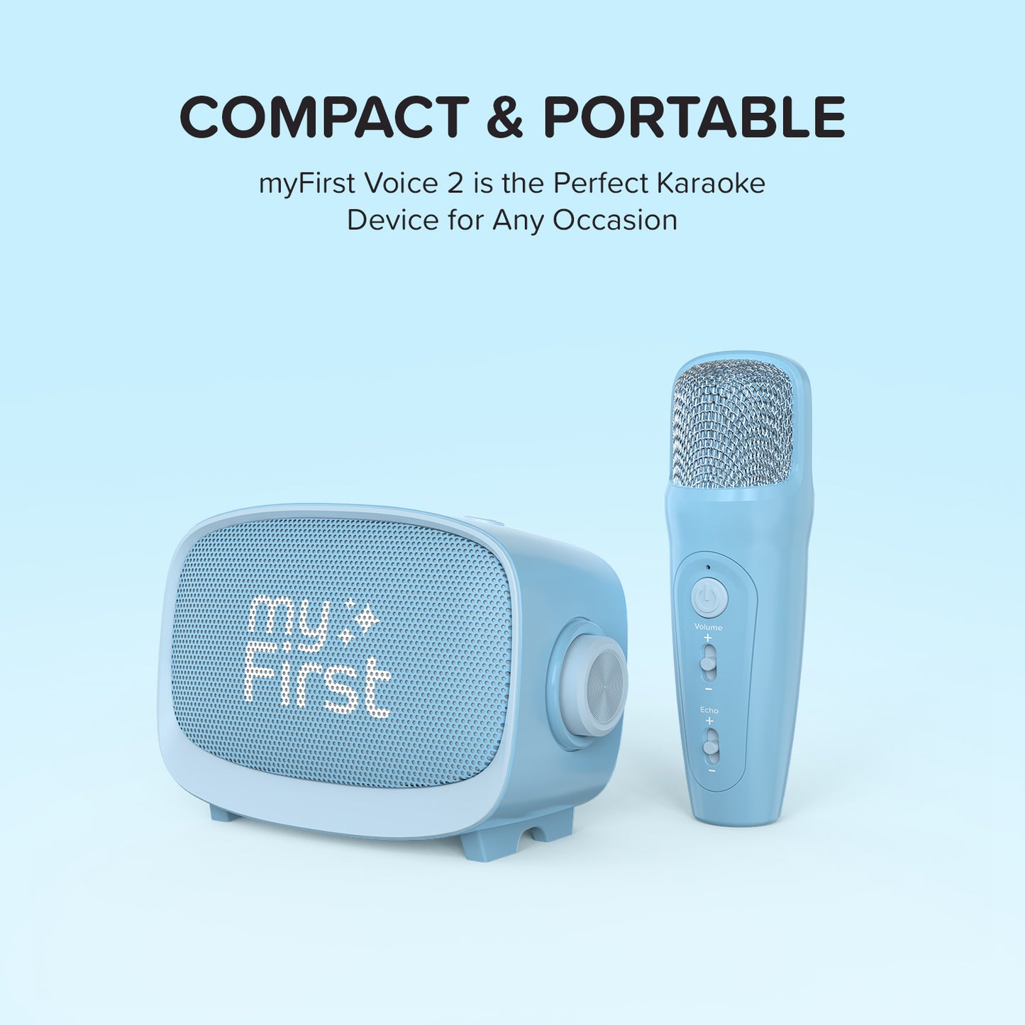 Karaoke Machine for Kids | Microphone and Speaker | myFirst Voice 2
