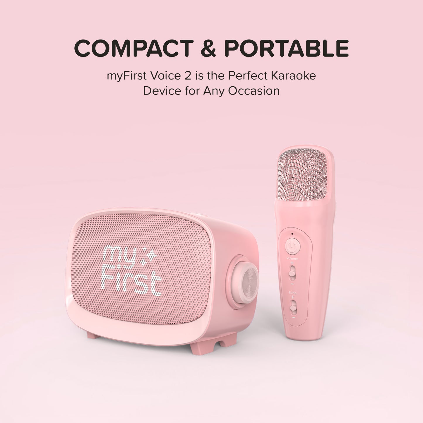Karaoke Machine for Kids | Microphone and Speaker | myFirst Voice 2