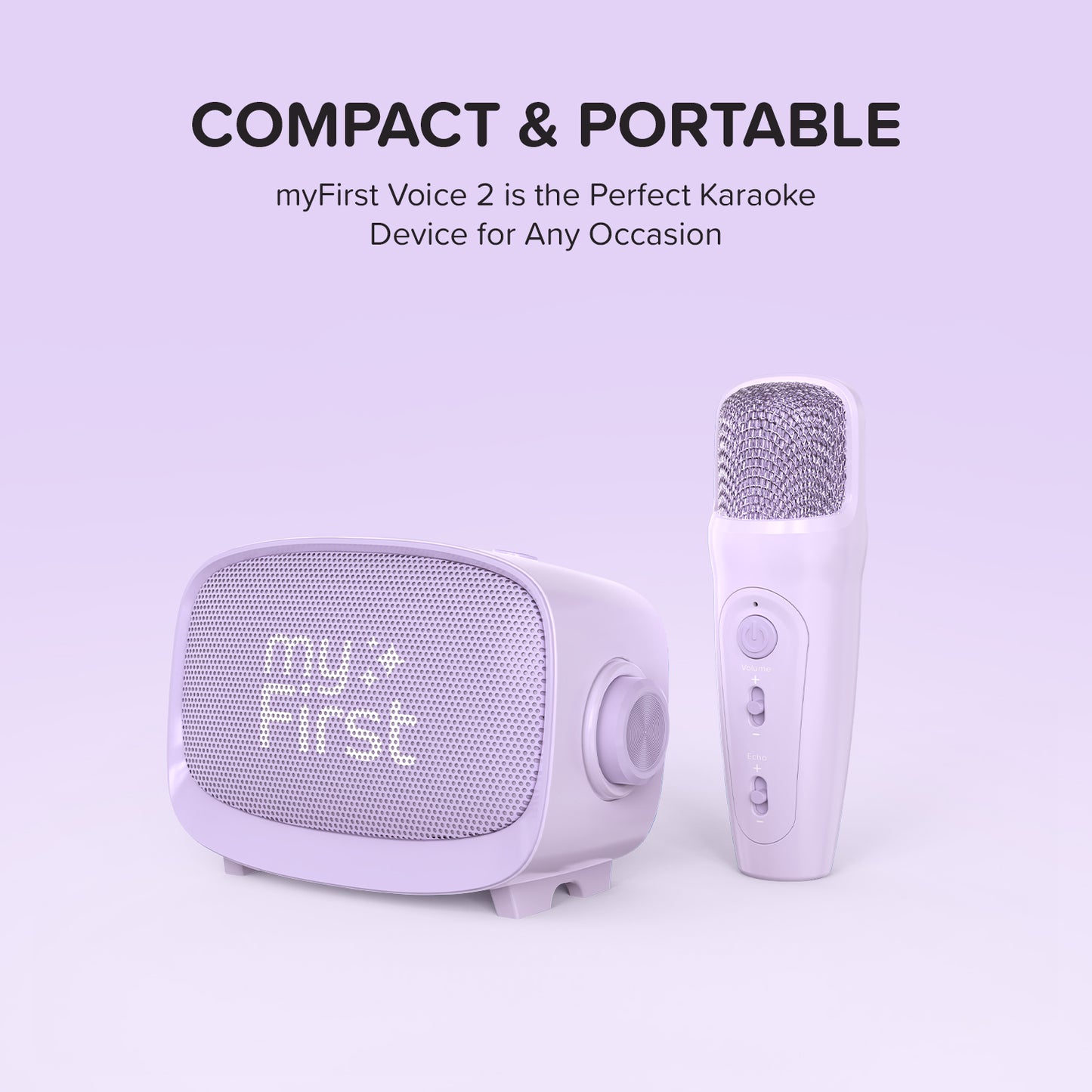 Karaoke Machine for Kids | Microphone and Speaker | myFirst Voice 2