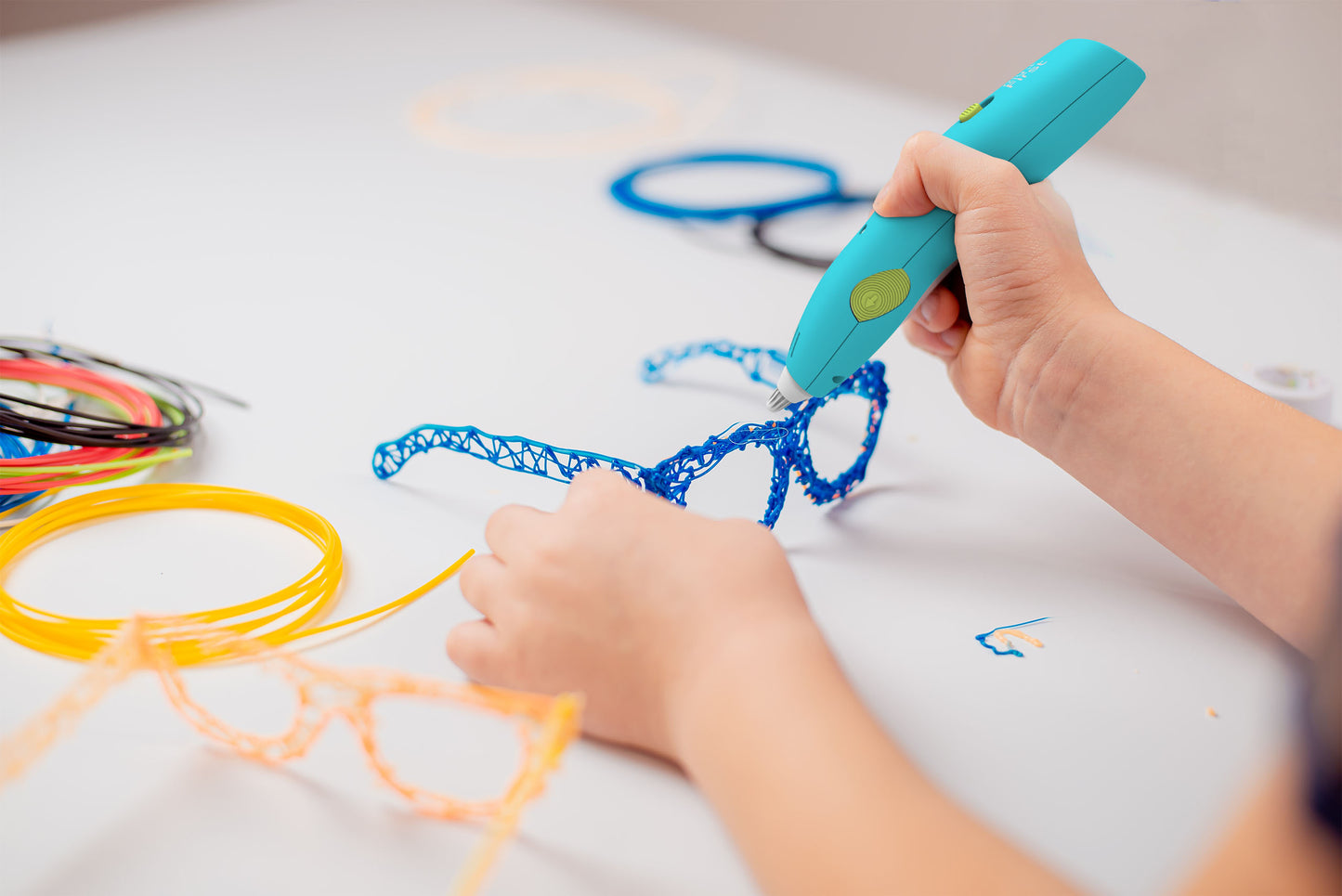 3dPen for Kids w/ 9 Filaments and Stencil Book | myFirst 3dPen Make