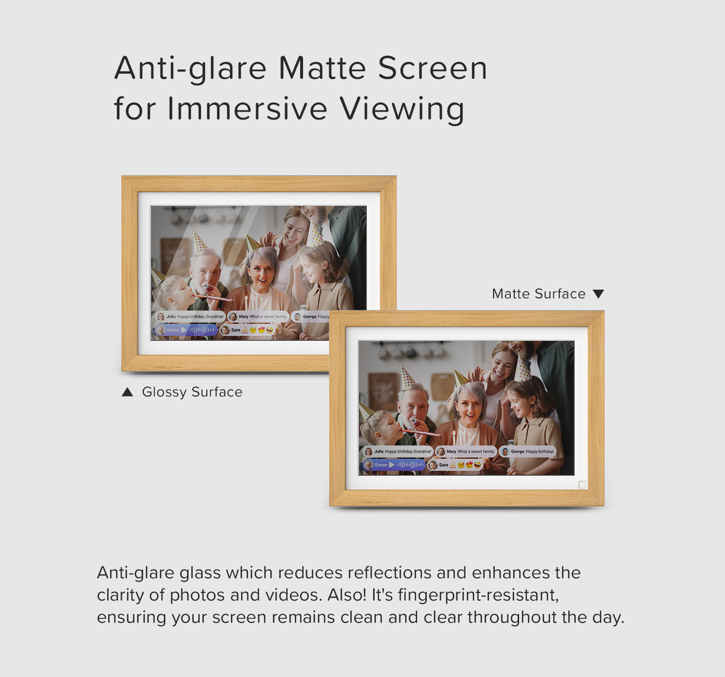 Digital Picture Frame | 10.1 Inch w/ Connected App | myFirst Frame Live