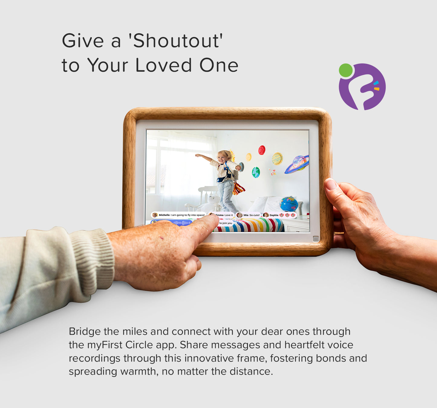 Digital Picture Frame | 10.1 Inch w/ Connected App | myFirst Frame Live
