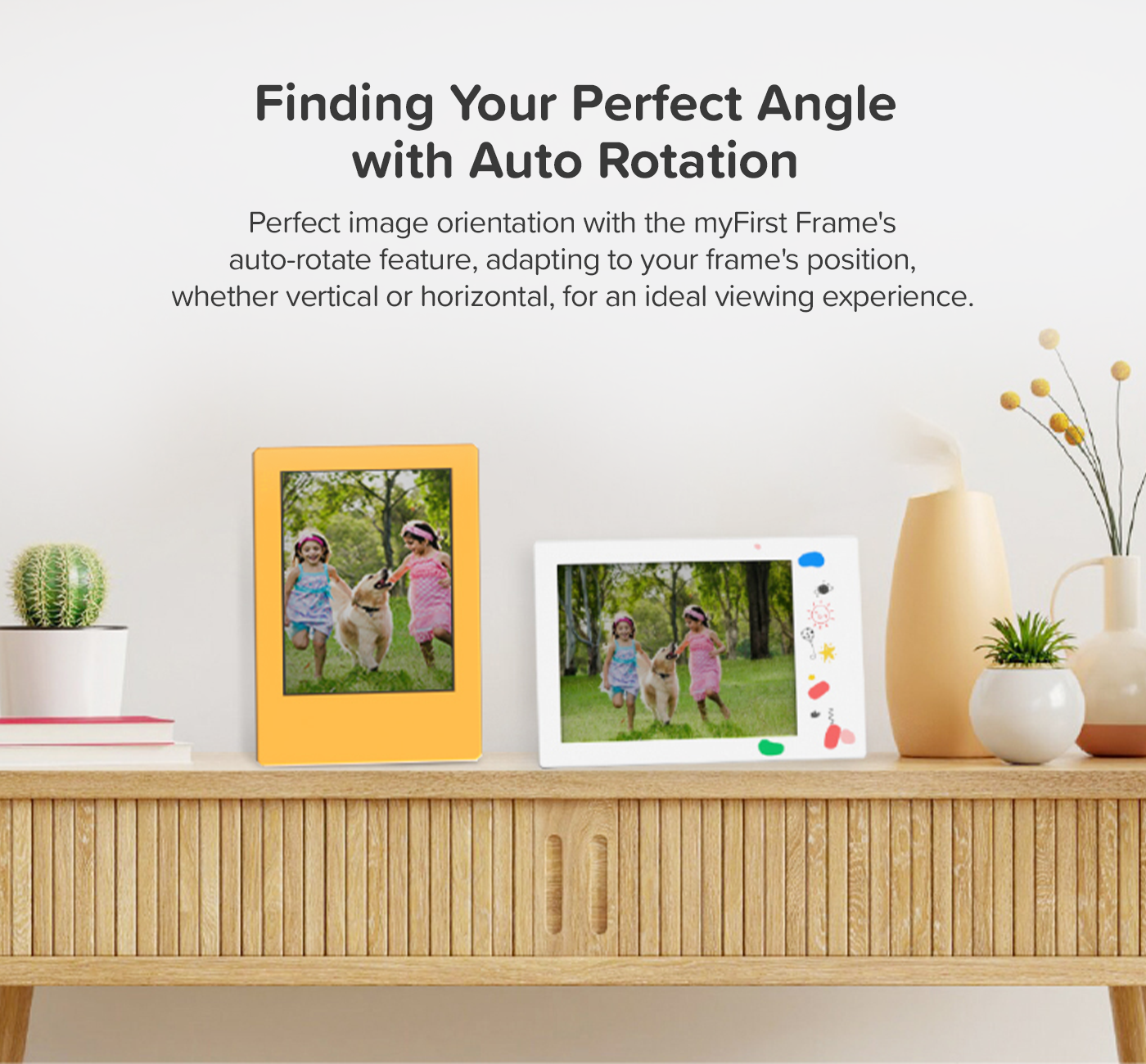 Digital Picture Frame | 9 Inch Personalized Gift | myFirst Frame Doodle