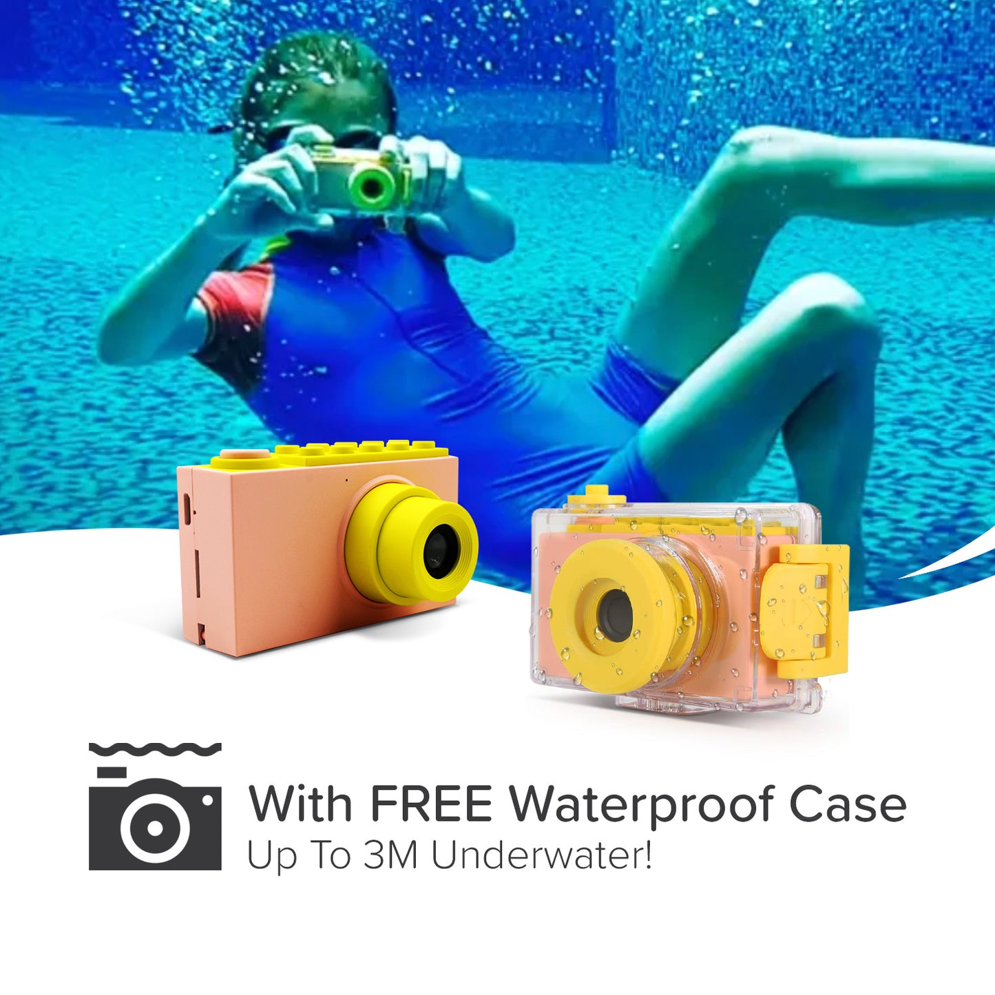 Kids Underwater Camera | Included Shockproof Waterproof Case | myFirst Camera 2