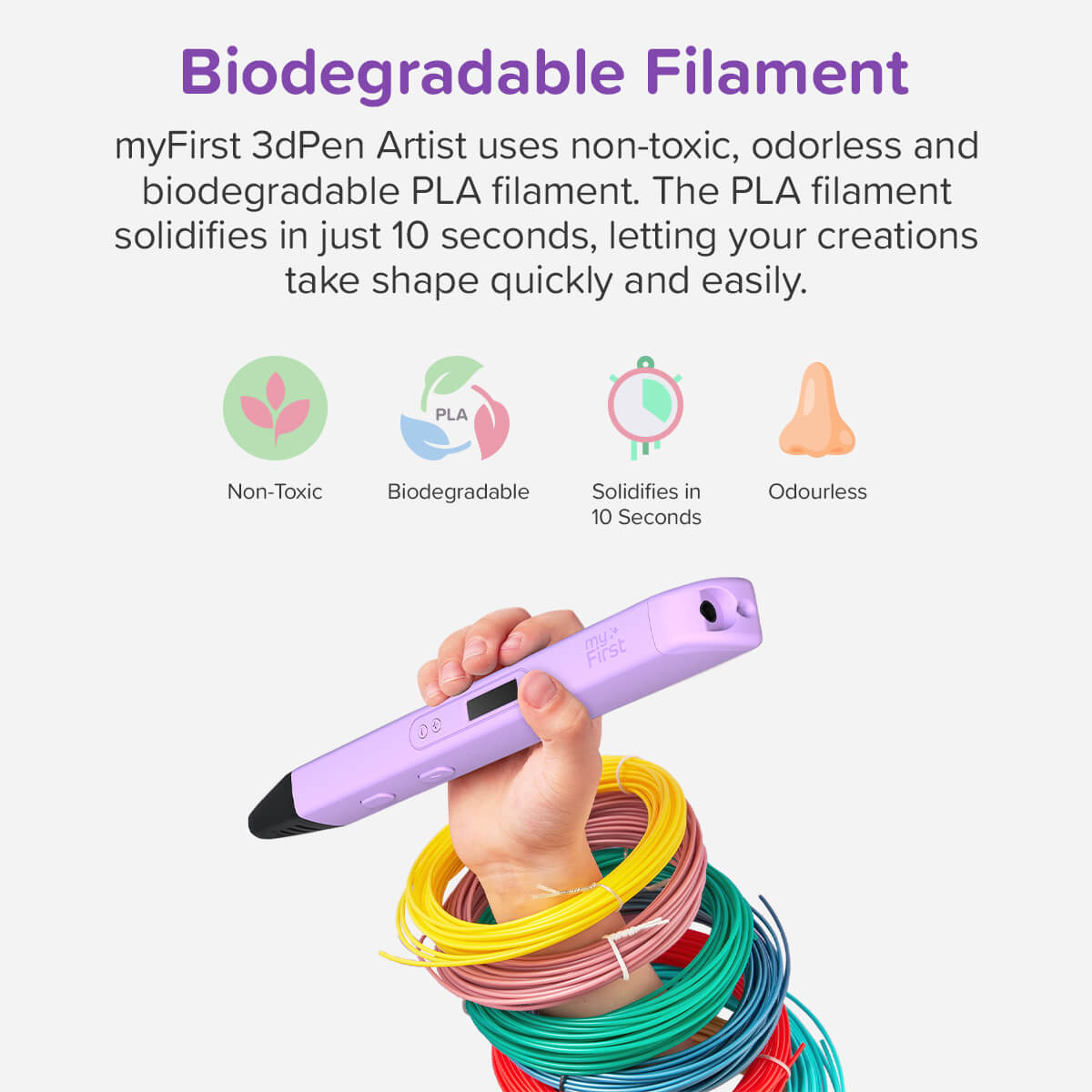 3dPen Artist Filament Refill | PLA Filament 6 Colors