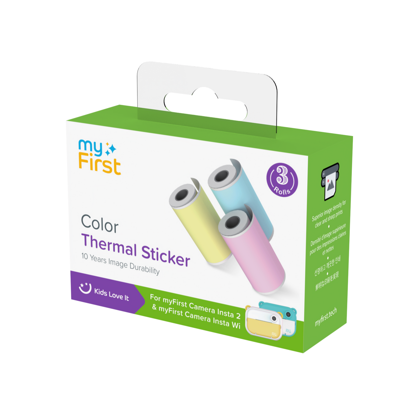 Thermal Sticker Pink Blue Yellow for myFirst Insta 2/Insta Wi/Insta 20
