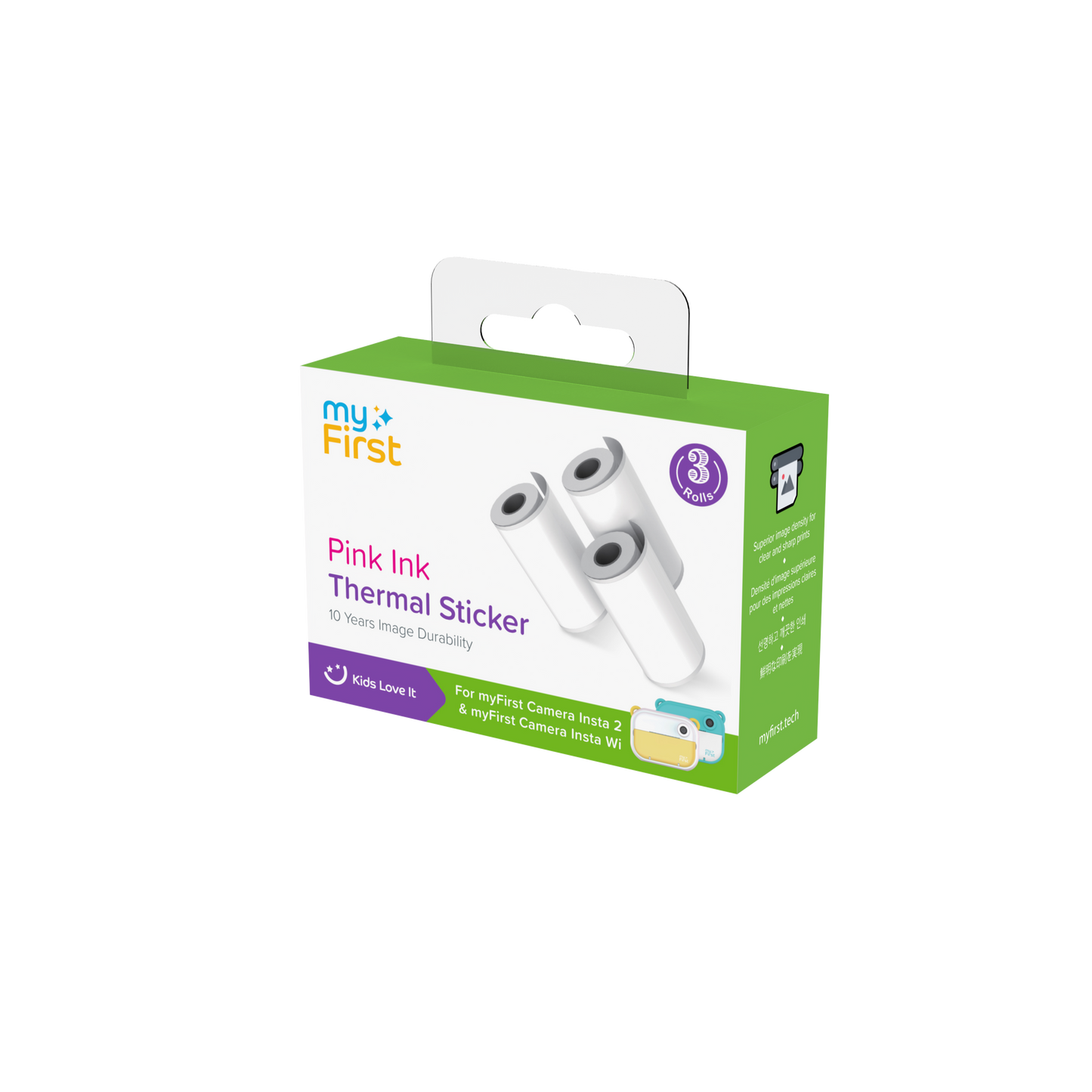 Thermal Sticker White with Pink Ink for myFirst Insta 2/Insta Wi/Insta 20