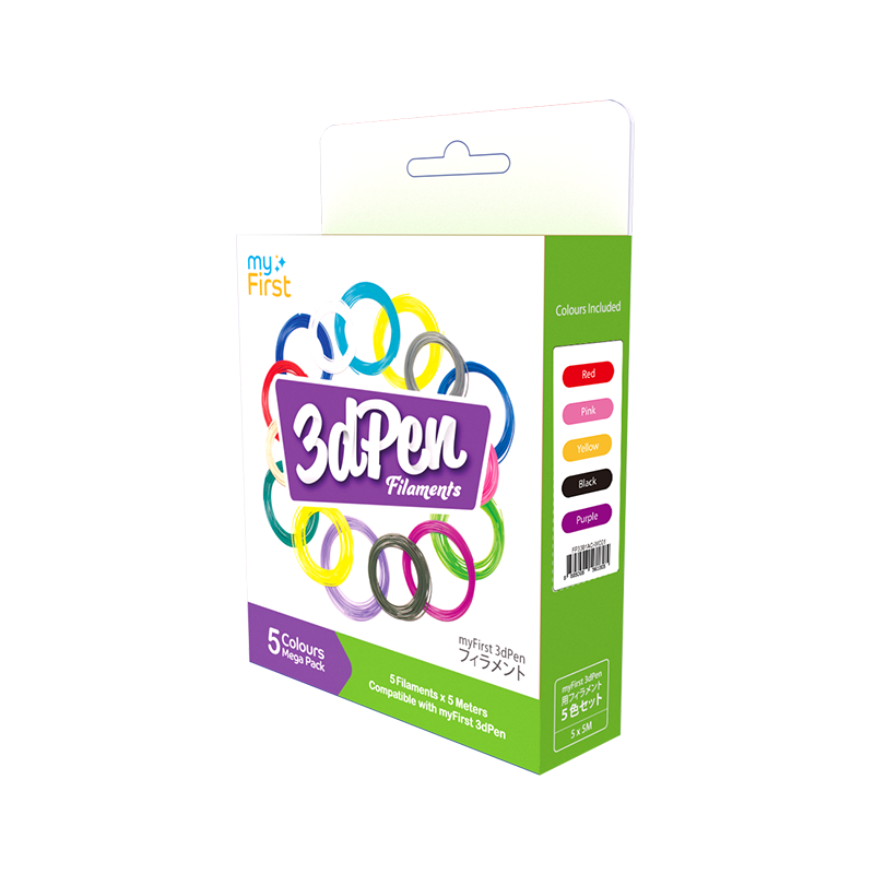 3dPen Make Filament Refill | PCL 5 Colors