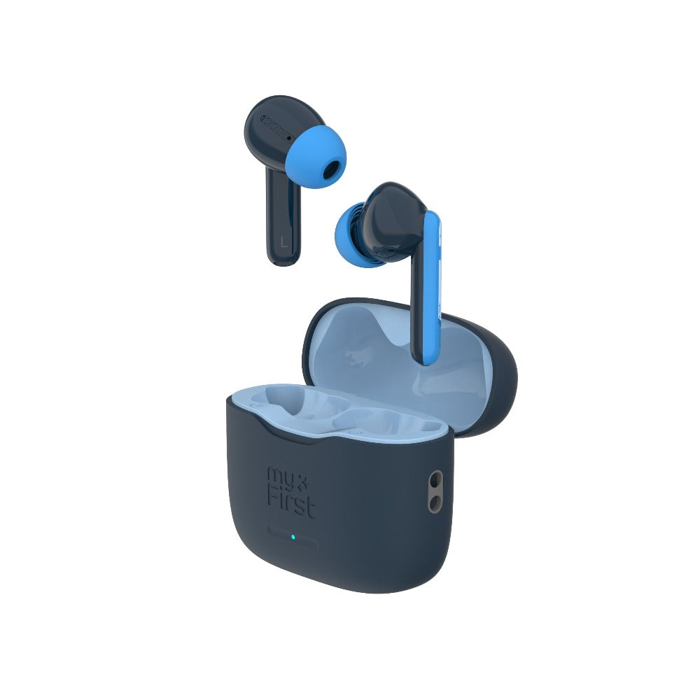 black and blue earbuds for kids myfirst