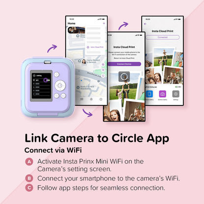 myFirst Camera Insta Prinx Mini - New 5MP Colored Instant Print Camera