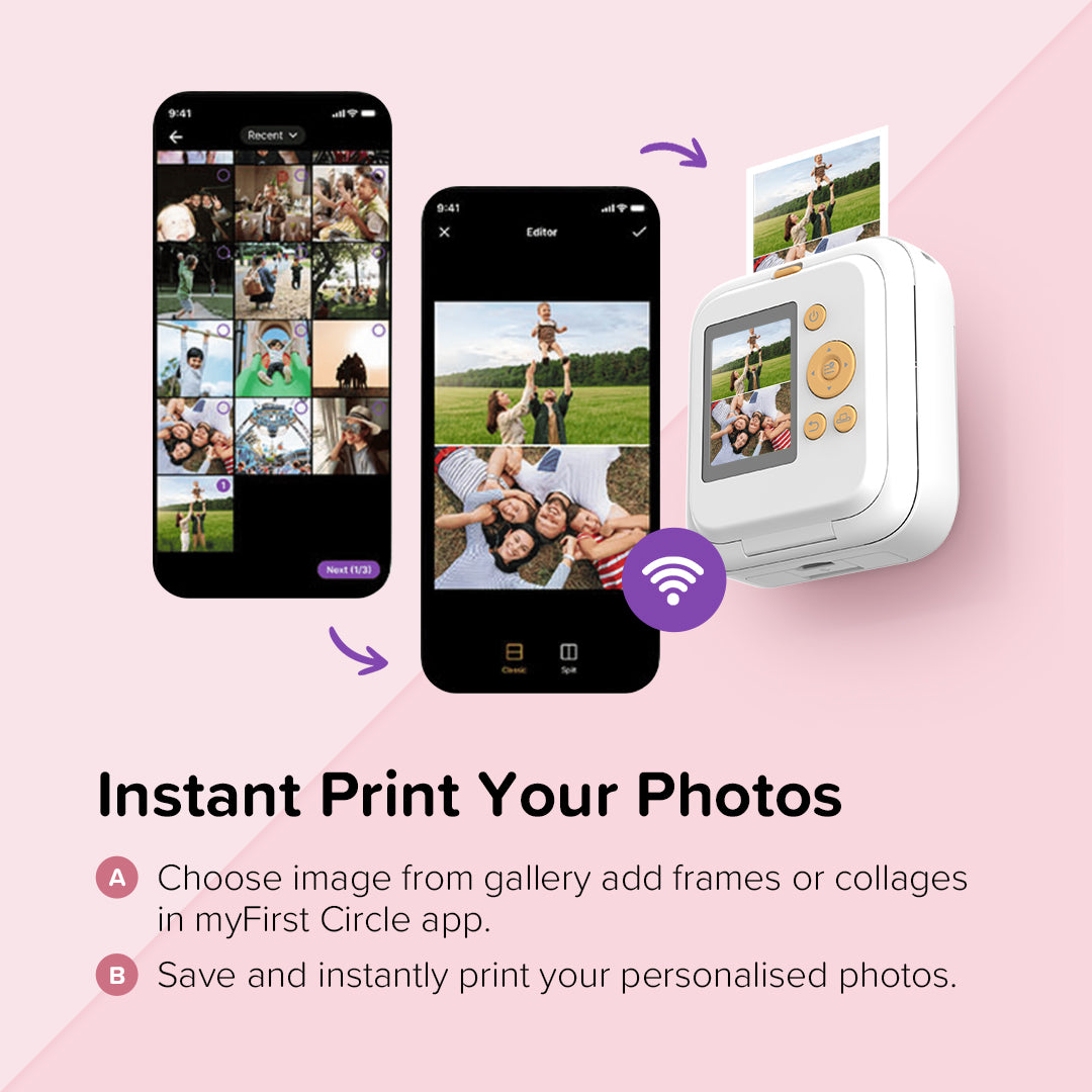 myFirst Camera Insta Prinx Mini - New 5MP Colored Instant Print Camera