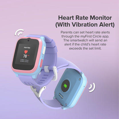 4G eSIM Kids Smartwatch with GPS Tracking, Video Call (Square) | myFirst Fone S3+