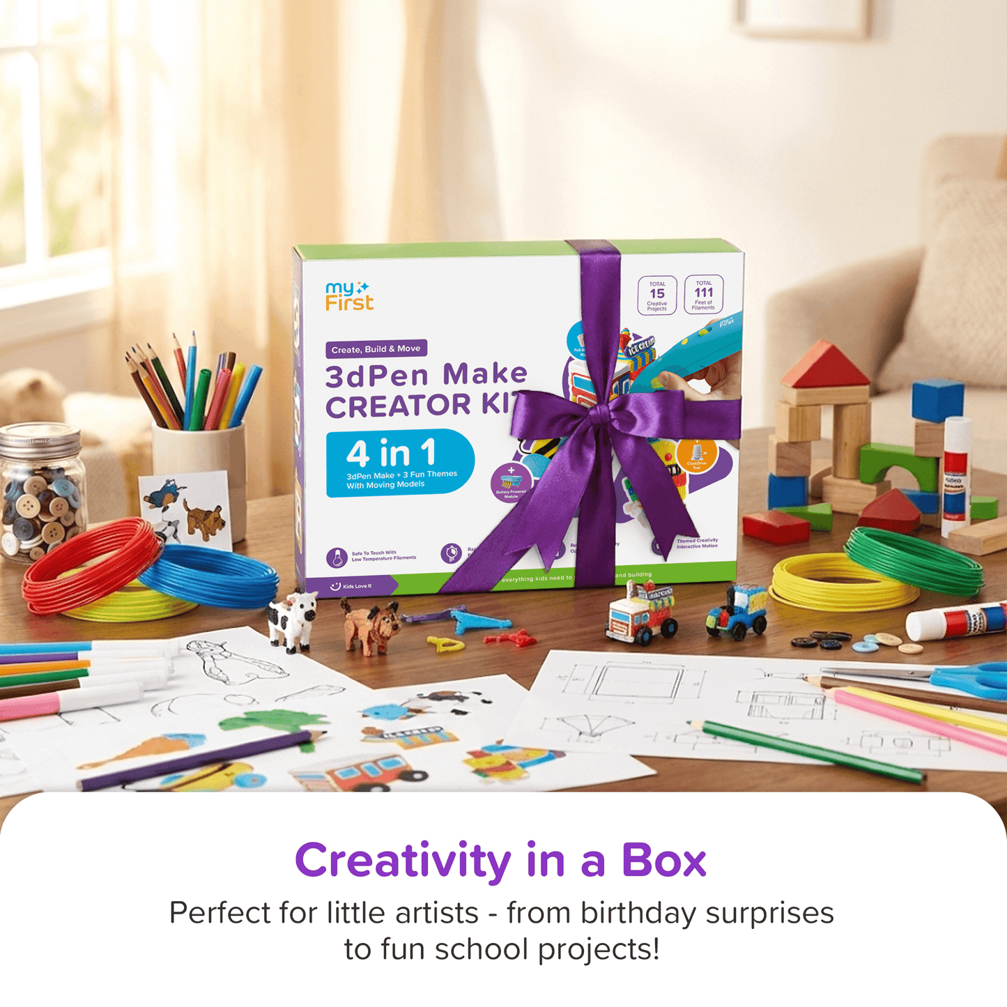 myFirst 3dPen Make Creator Kit Filaments For Kids