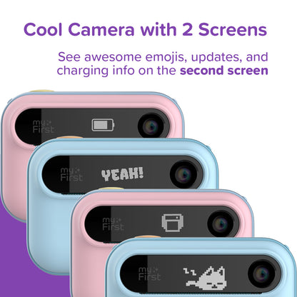 dual screen kids printing camera