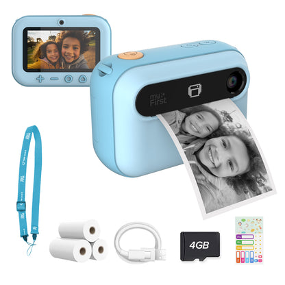 blue thermal printing camera for kids