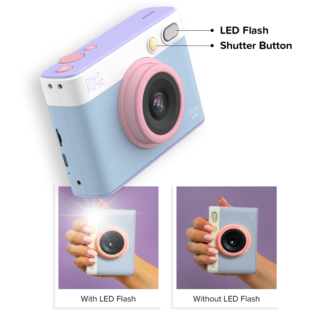 myFirst Camera Insta Lux | New 5MP Colored Instant Print Camera with Built-in WiFi