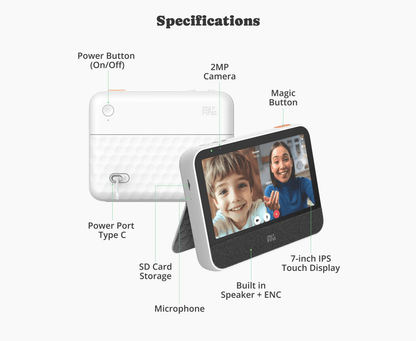 myFirst Clario | Smart Home Display with Sound Machine and Video Calls