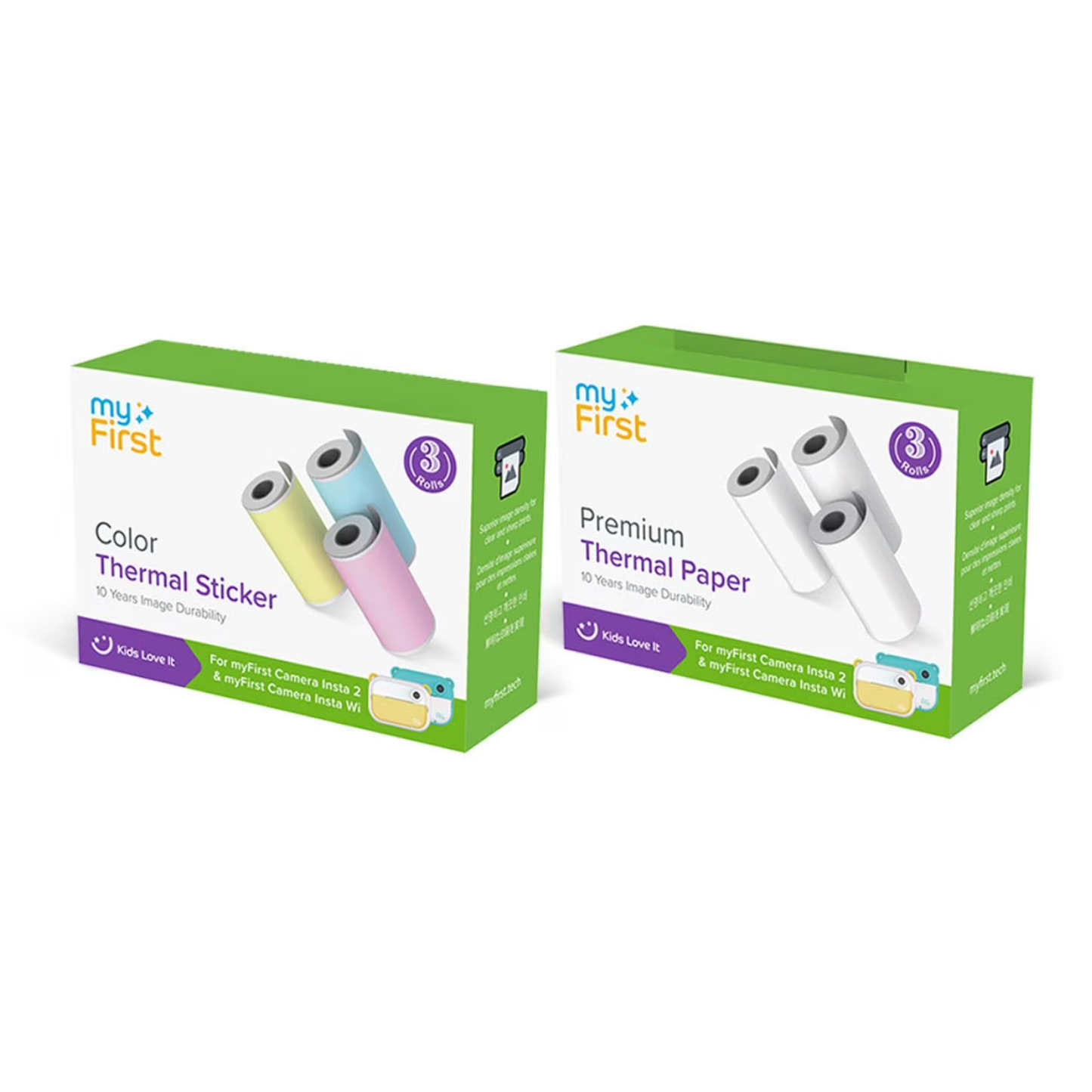 myFirst Camera Insta 2 Bundle Set | Instant Print Camera | Thermal Printer w/ Refills