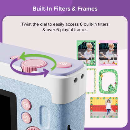 myFirst Camera Insta Lux | New 12MP Colored Instant Print Camera with Built-in WiFi