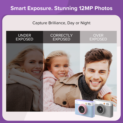 myFirst Camera Insta Lux | New 12MP Colored Instant Print Camera with Built-in WiFi