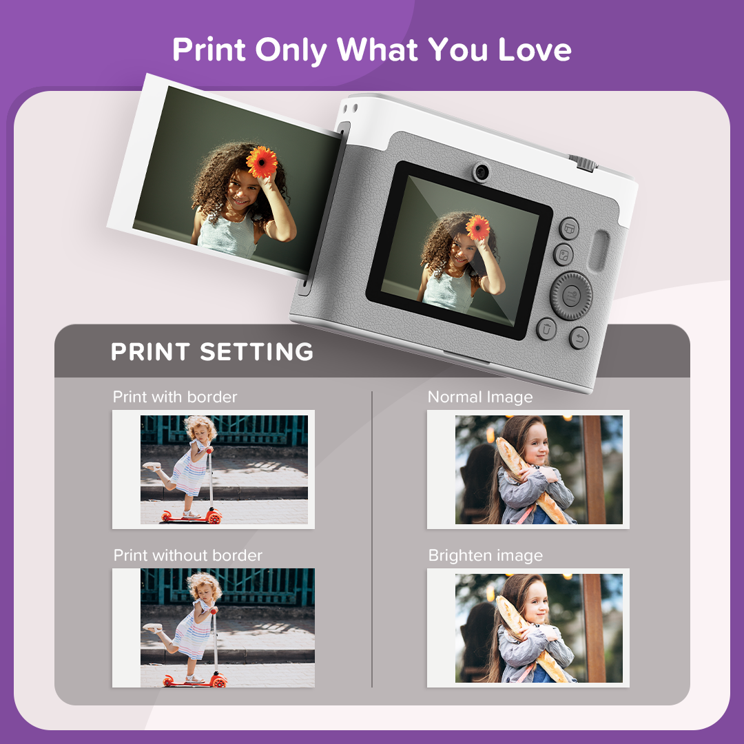 myFirst Camera Insta Lux | New 12MP Colored Instant Print Camera with Built-in WiFi