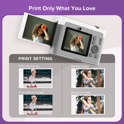 myFirst Camera Insta Lux | New 12MP Colored Instant Print Camera with Built-in WiFi