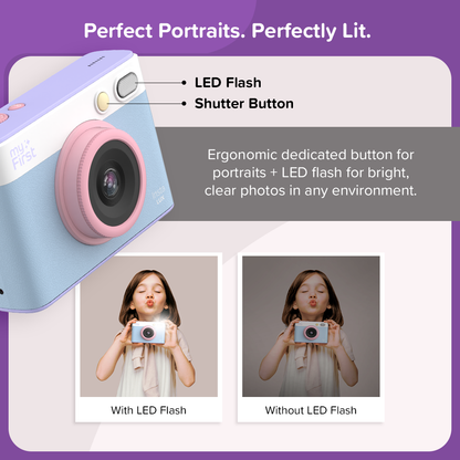 myFirst Camera Insta Lux | New 12MP Colored Instant Print Camera with Built-in WiFi