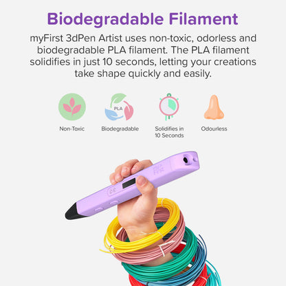 3dPen Artist Filament Refill | PLA Filament 6 Colors