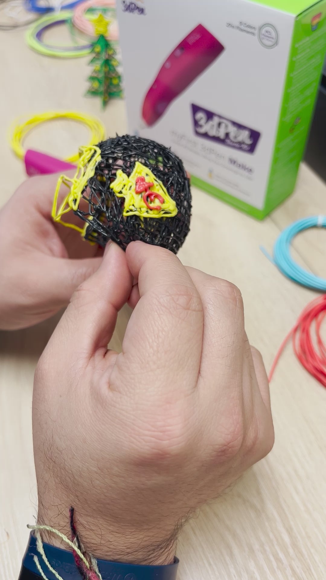 3D Pen for Kids w/ 9 Filaments and Stencil Book | myFirst 3dPen Make