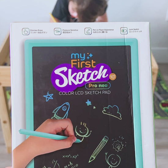 Viral TikTok Toys - myFirst Sketch Pro Neo - Best Digital Sketch Pad Creativity Artistic Drawing Gadget Tech Tool for Kids USA - Trusted by Parents LCD Color DIsplay