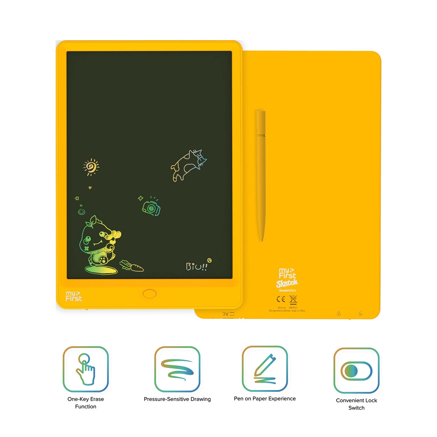 LCD Writing Tablet for Kids (10 Inches) myFirst Sketch