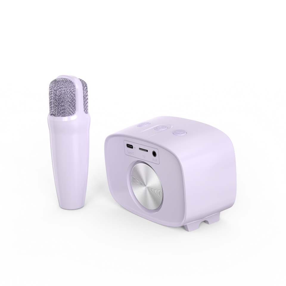 purple speaker microphone karaoke machine myfirst