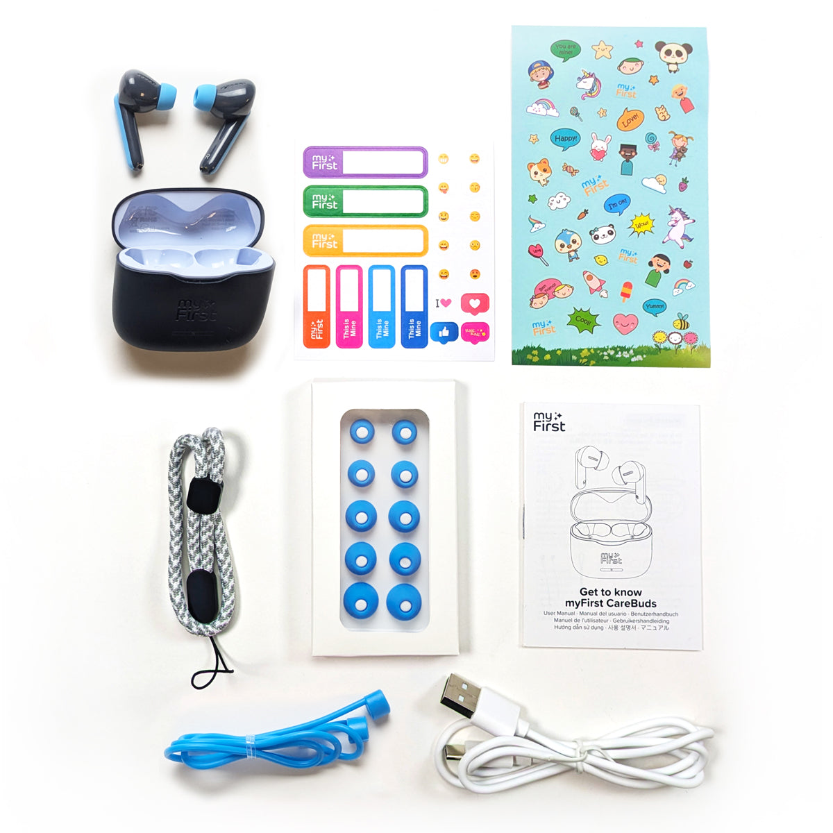 Kids Earbuds w/ Safe Volume Limit | myFirst CareBuds