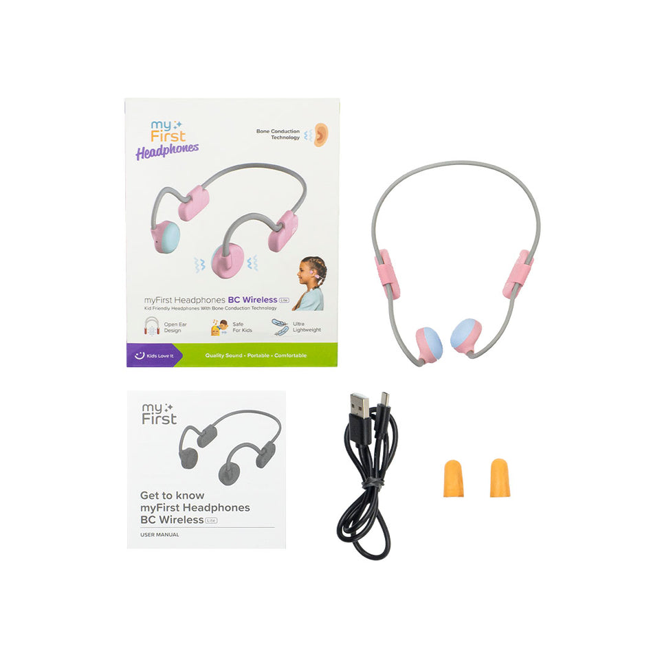 myFirst Headphones BC Wireless Lite Bone Conduction Headphone for Kids