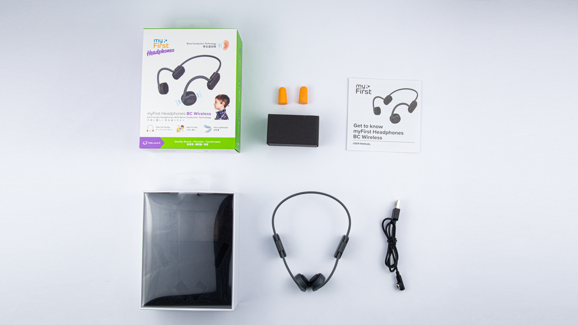 myFirst Headphones BC Wireless - Bone Conduction Headphone for Kids